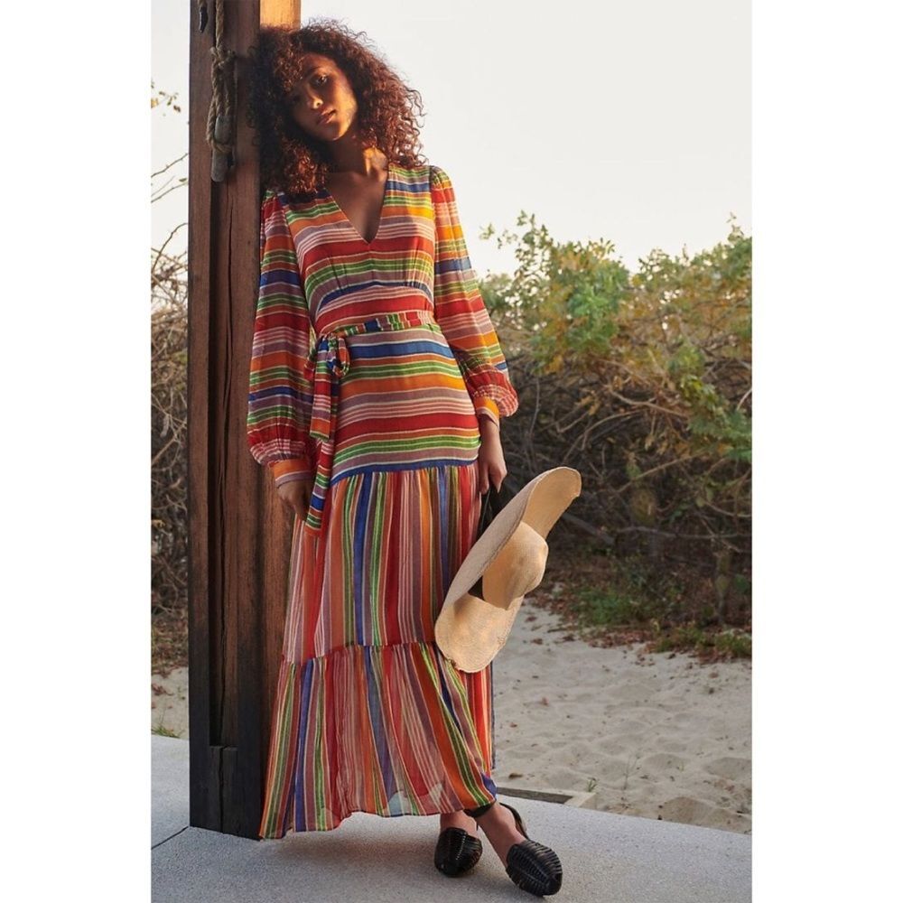 Anthropologie Farm Rio Luana Maxi Dress